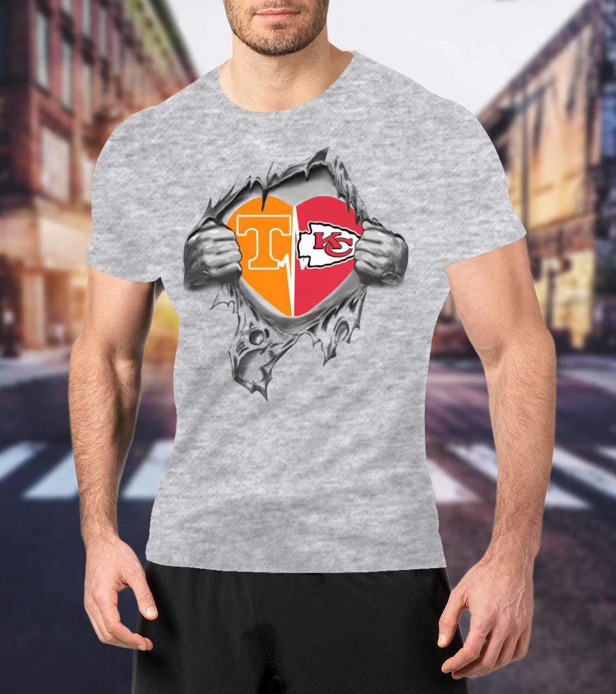 Tennessee Kansas City Heart Chiefs In My Heart T-Shirt