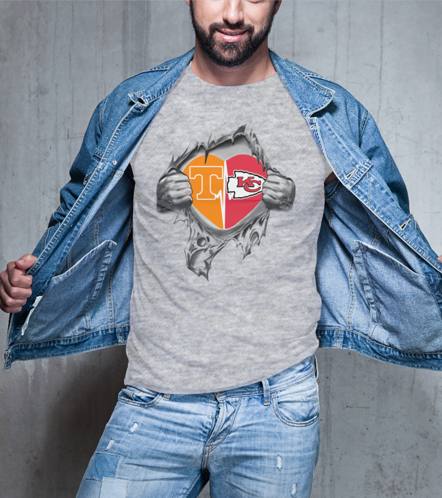Tennessee Kansas City Heart Chiefs In My Heart T-Shirt