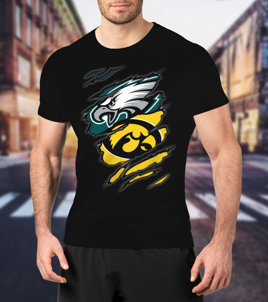 Eagles Hawkeyes Torn Claw T-Shirt