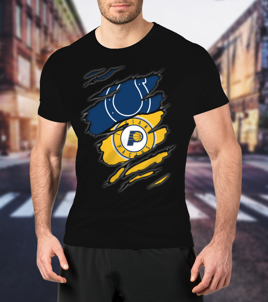 Indianapolis Colts Indiana Pacers Rip T-Shirt