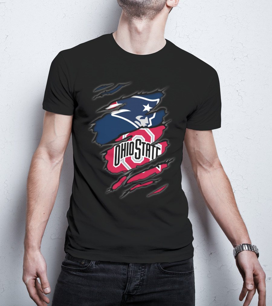 Patriots Ohio State Logo Mashup T-Shirt