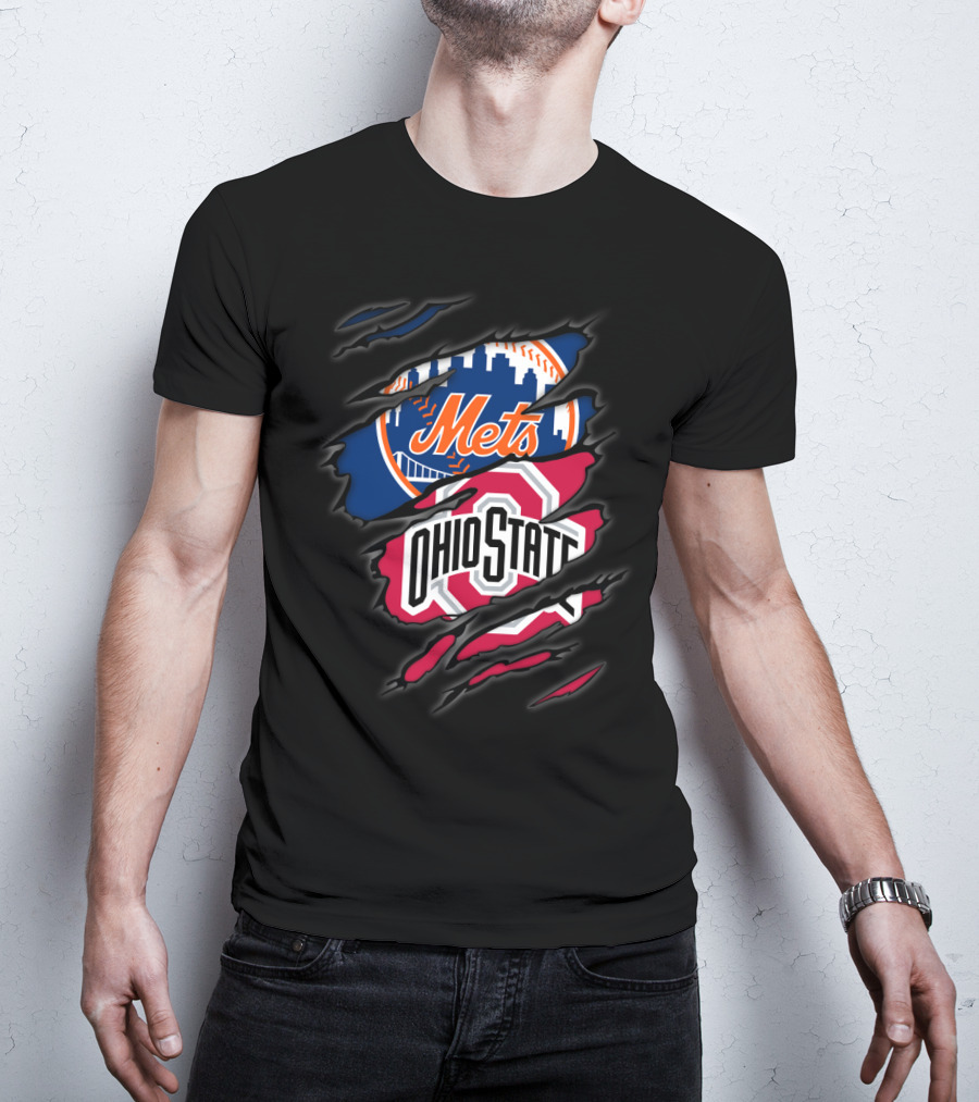 Mets Ohio State Ripped Layers T-Shirt