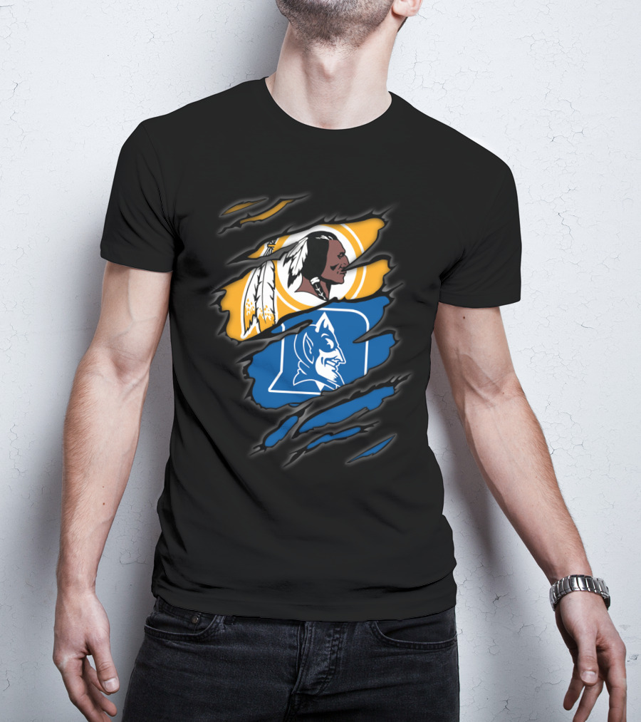 Redskins Duke Blue Devils Rip T-Shirt