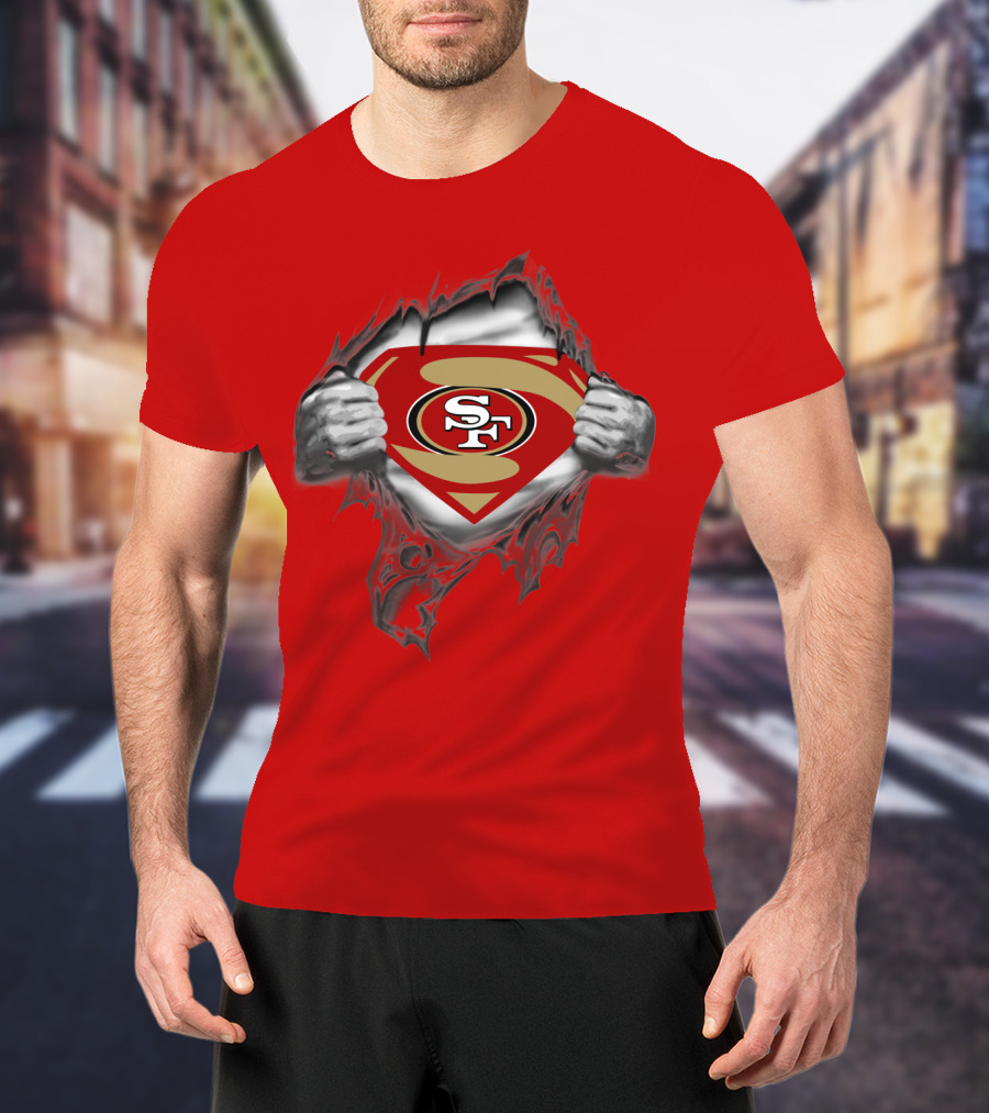 49ers SF Logo Superman T-Shirt