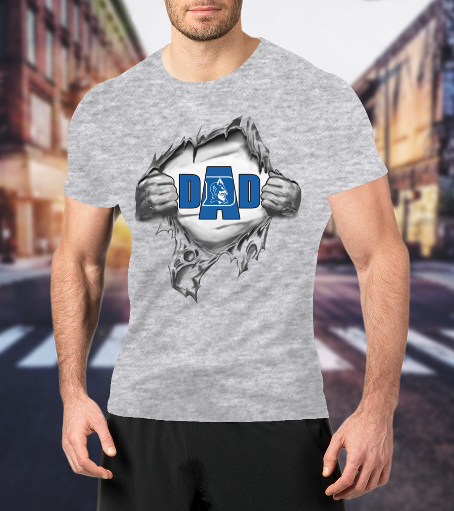 Duke Dad Logo With Torn T-Shirt