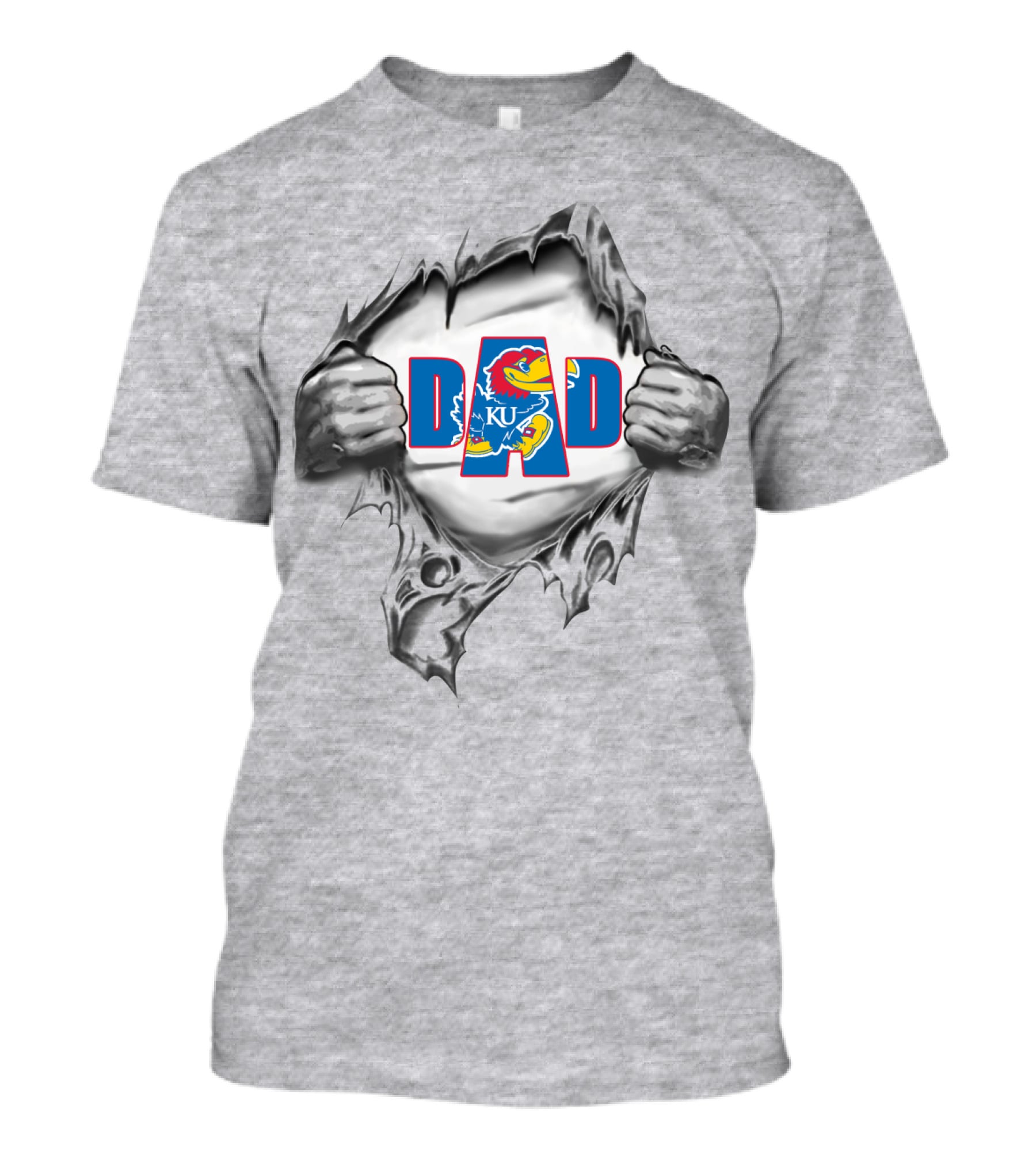 Kansas Jayhawks Ku Dad T-Shirt