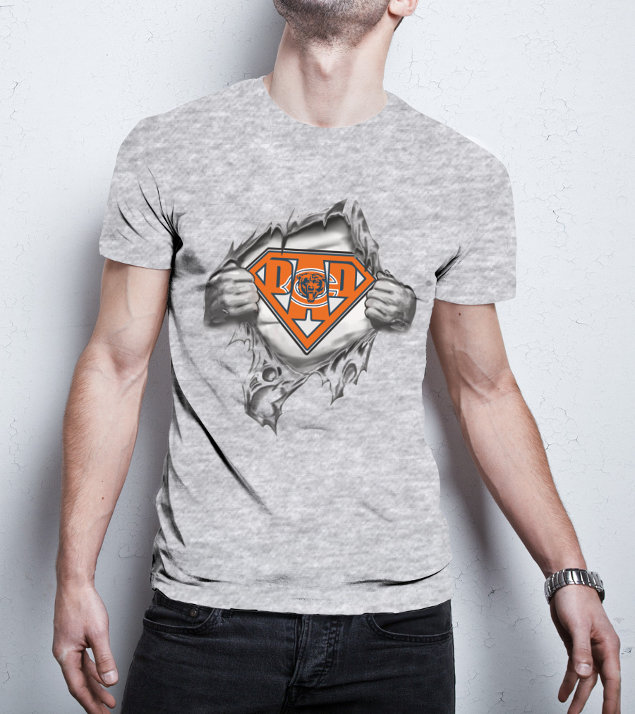 Dad Super Bears Logo Iconic Football Fan T-Shirt