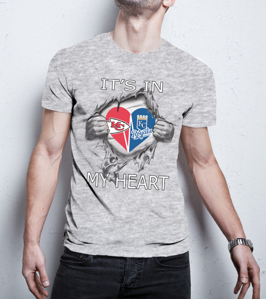 It's In My Heart Kansas City Chiefs Royals T-Shirt