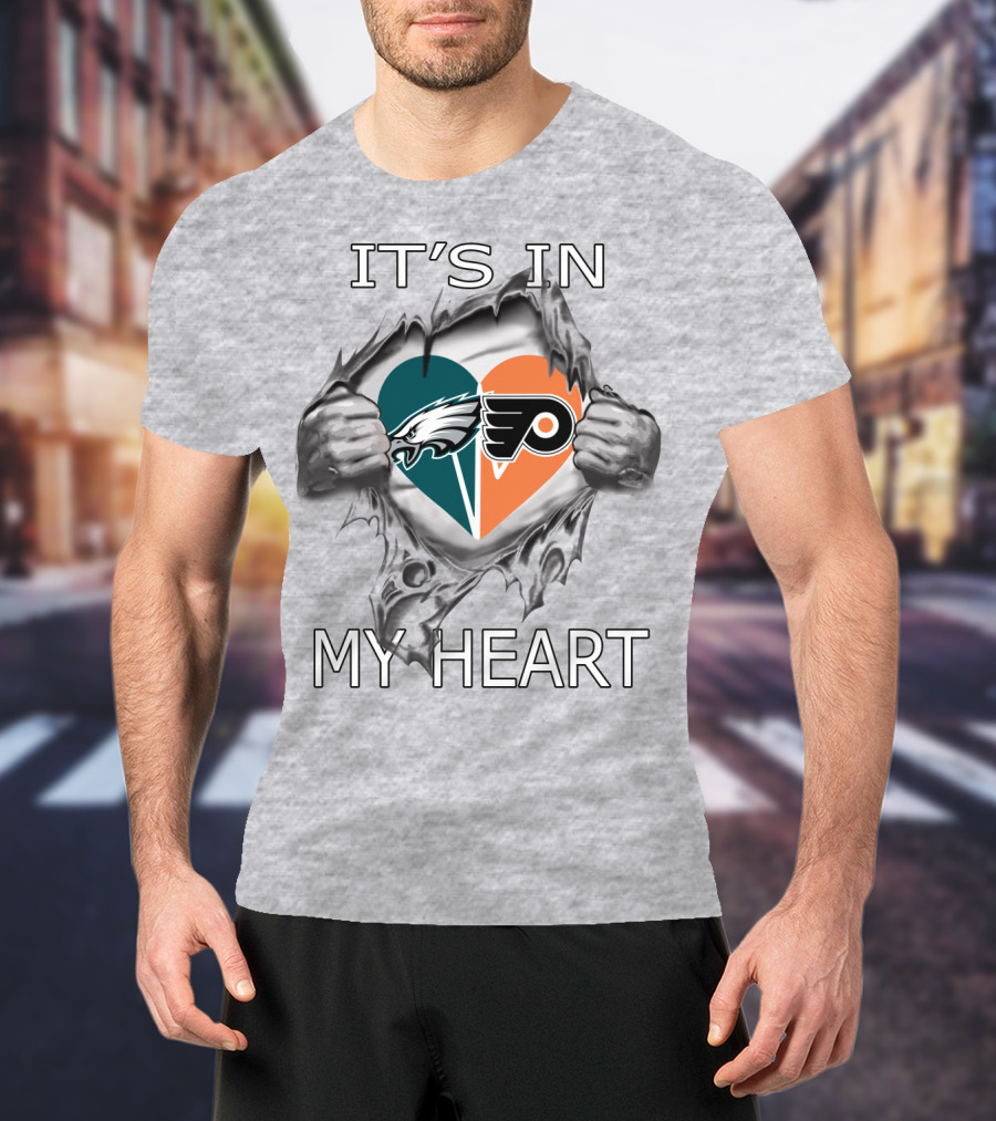 It's In My Heart Eagles Flyers T-Shirt
