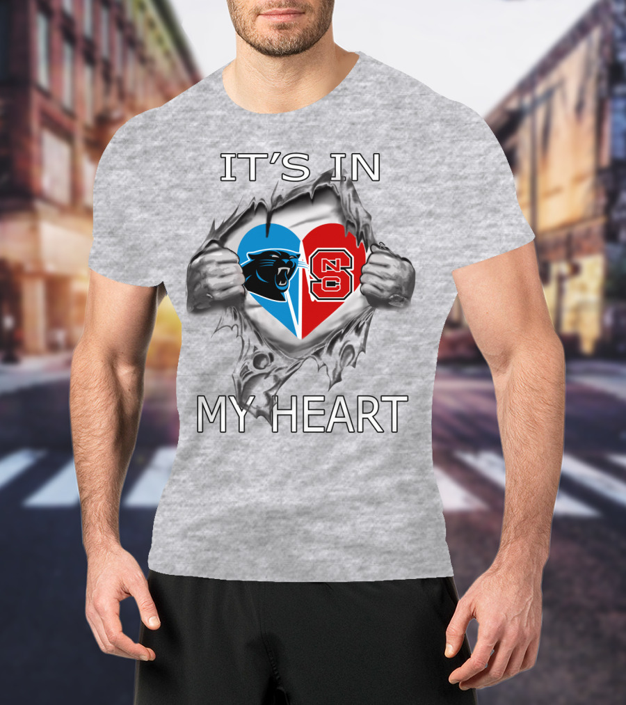 Panthers NC State It's In My Heart T-Shirt
