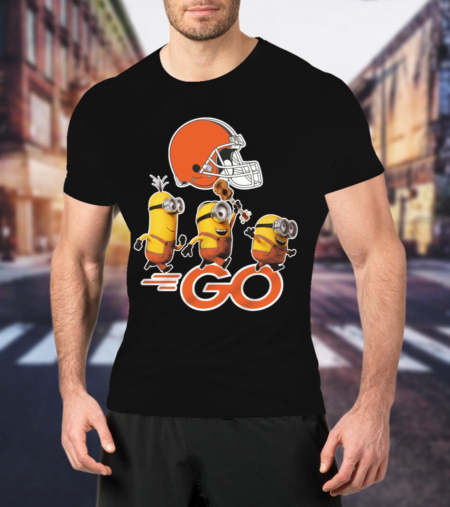 Cleveland Browns Minions Go Helmet T-Shirt