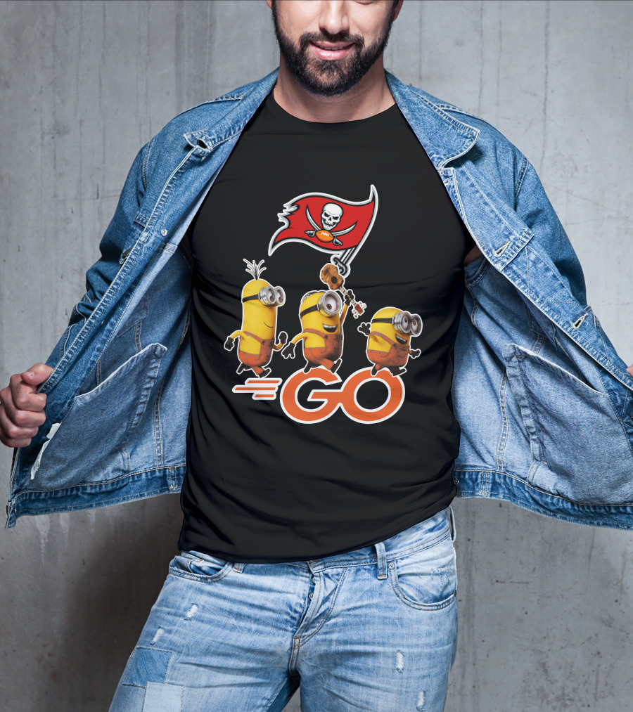 Buccaneers Minions GO Flag Football Skulls T-Shirt