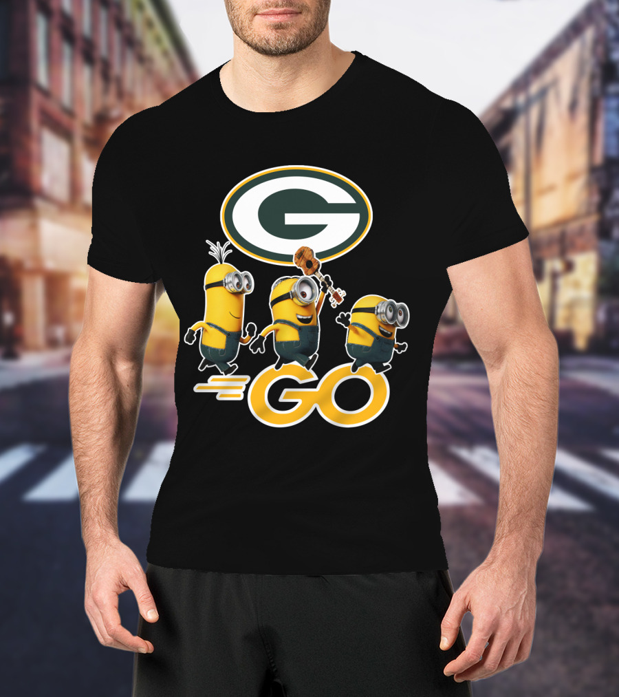 Packers Minions Go Enthusiastic Cheer With Green Bay Team Spirit T-Shirt