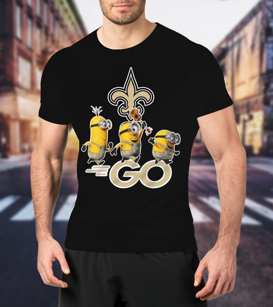 Saints Go Fleur-de-lis Minions T-Shirt