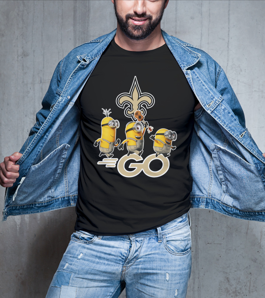Saints Go Fleur-de-lis Minions T-Shirt