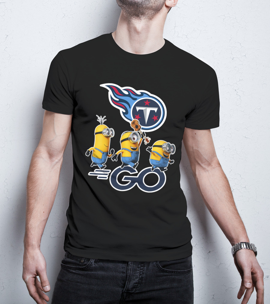 Minions Go Titans Tennessee NFL T-Shirt
