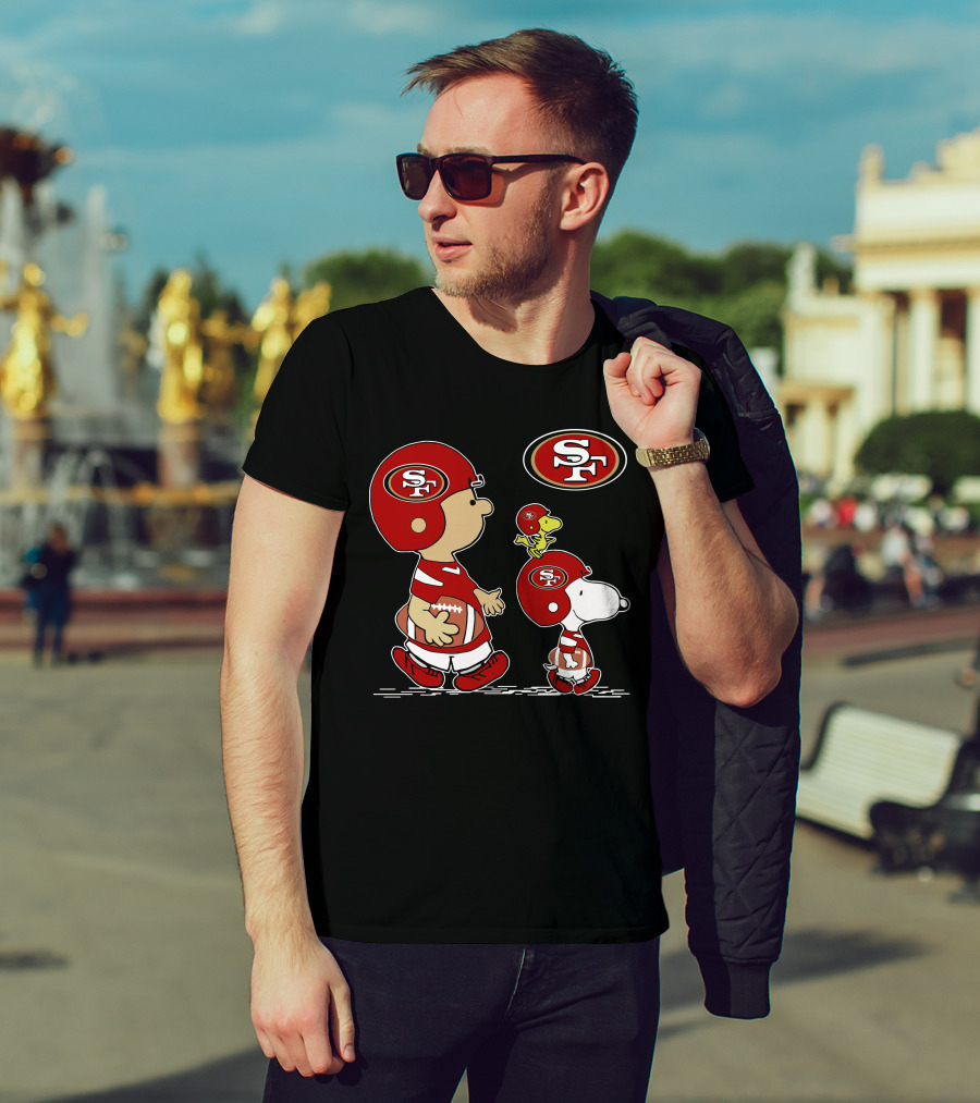49ers Sf Snoopy Peanuts Football Team Kids T-Shirt