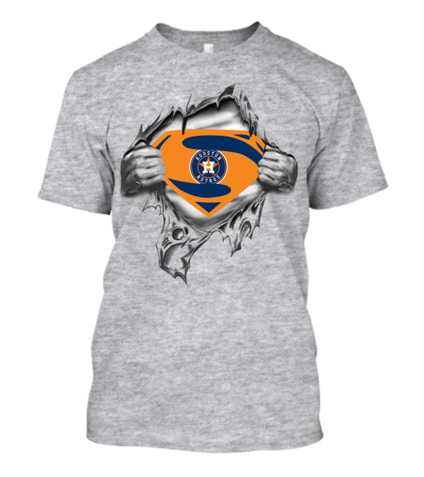 Houston Astros Superman Logo Burst T-Shirt
