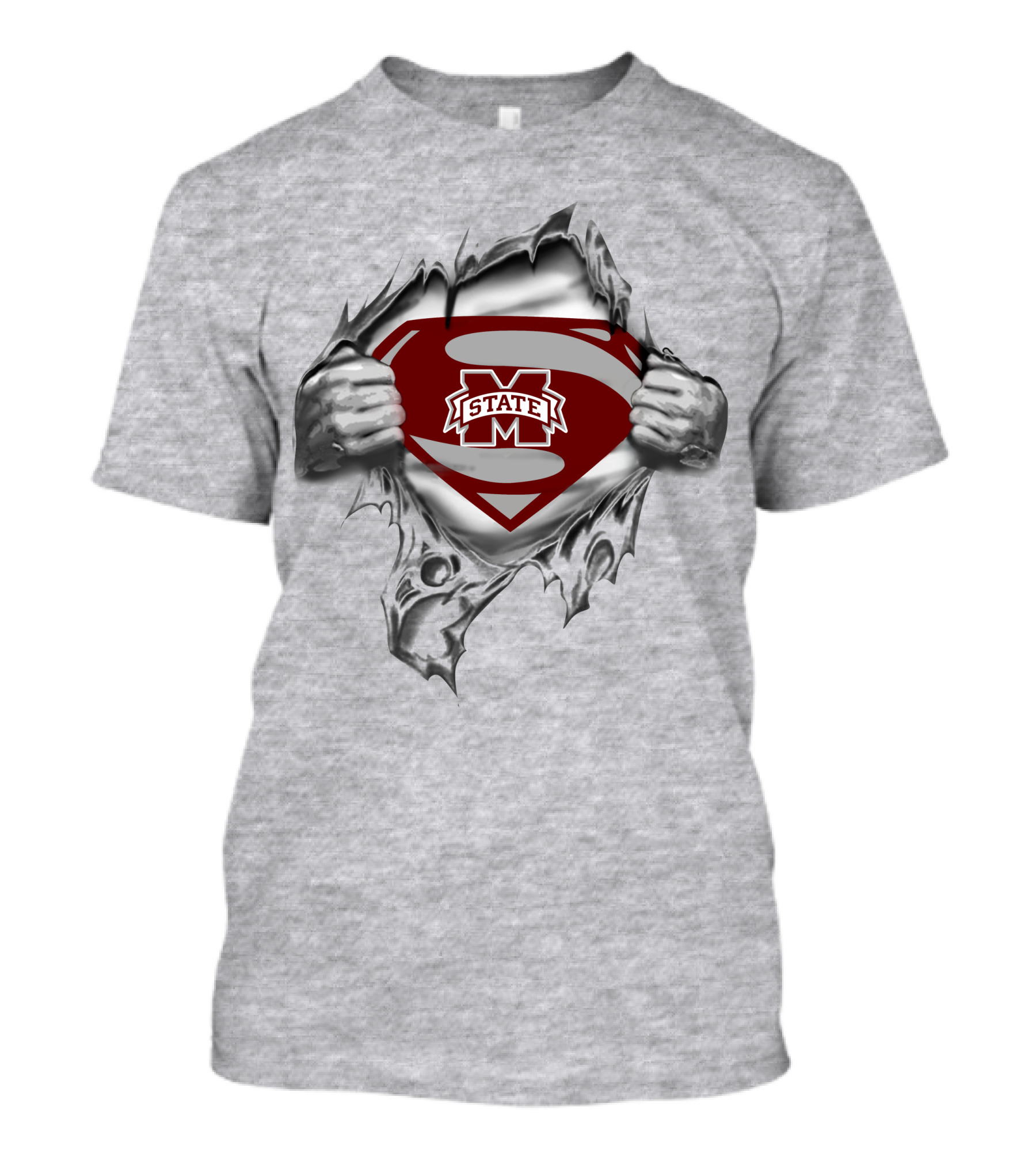 Mississippi State University Ms State Super Man Shield T-Shirt
