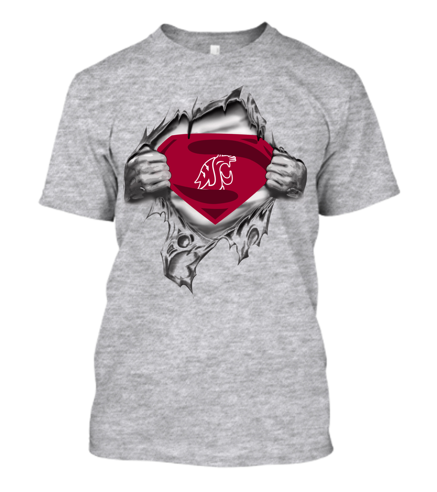 Washington State Cougars Superman T-Shirt