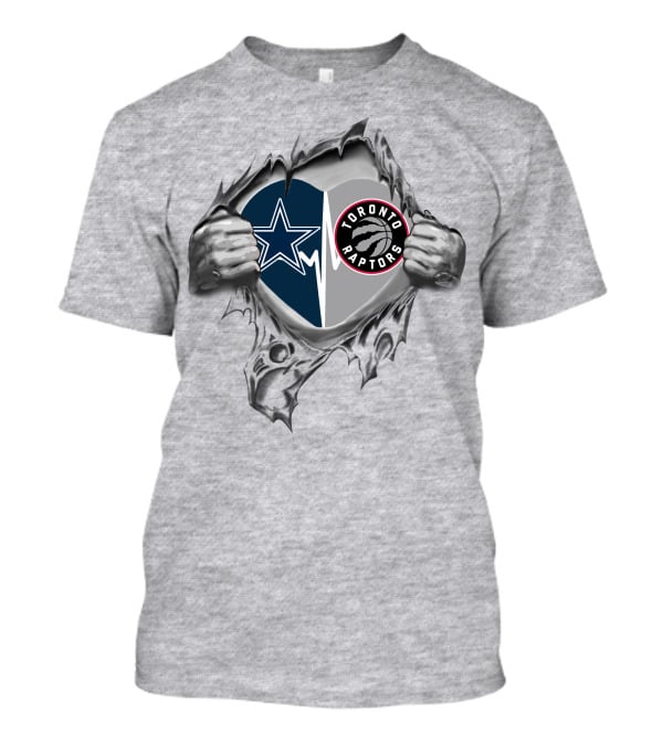 Dallas Cowboys And Toronto Raptors It's In My Heart T-Shirt