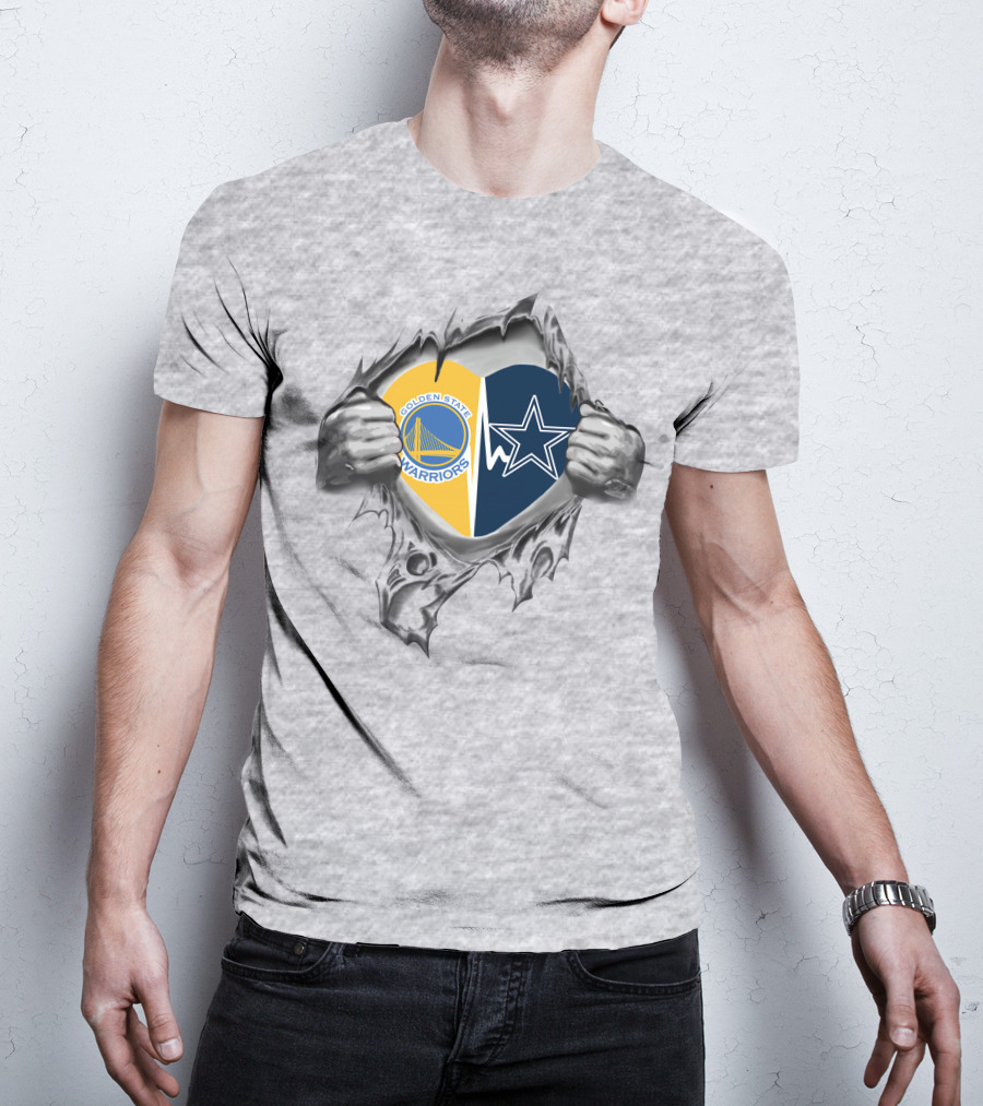 Golden State Warriors Dallas Cowboys It's In My Heart T-Shirt