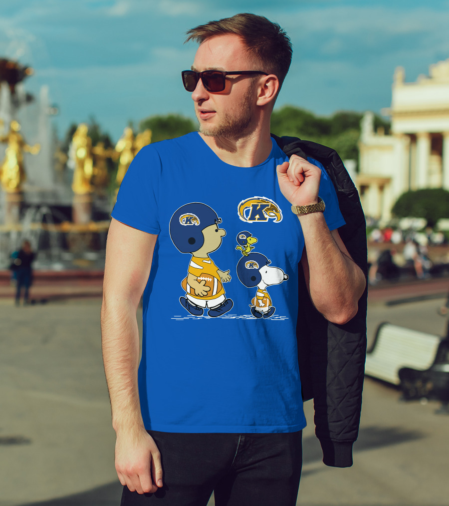 Kent State Golden Flashes Football Snoopy And Woodstock Peanuts Sports T-Shirt