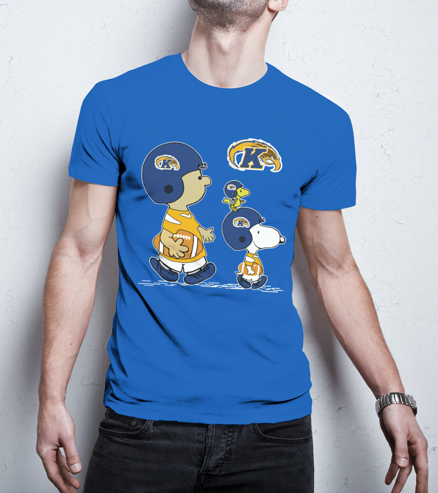 Kent State Golden Flashes Football Snoopy And Woodstock Peanuts Sports T-Shirt
