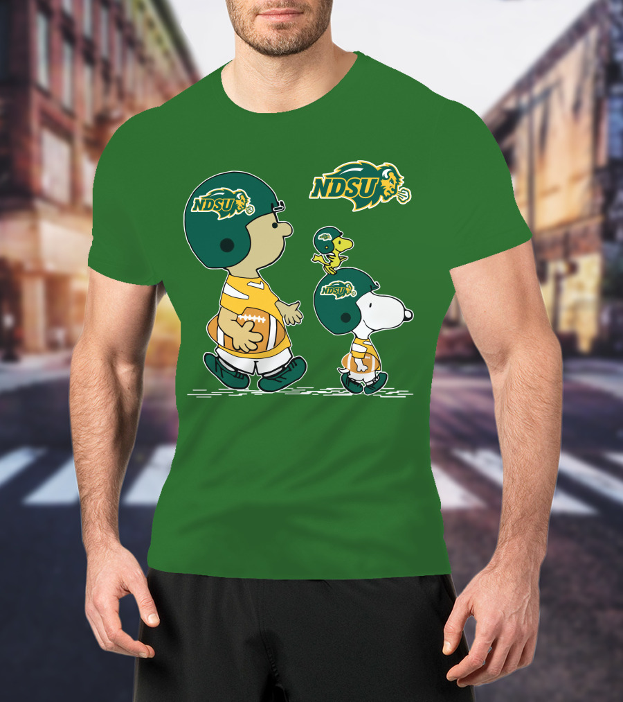 NDSU Snoopy And Woodstock Football Pee Wee Herman T-Shirt