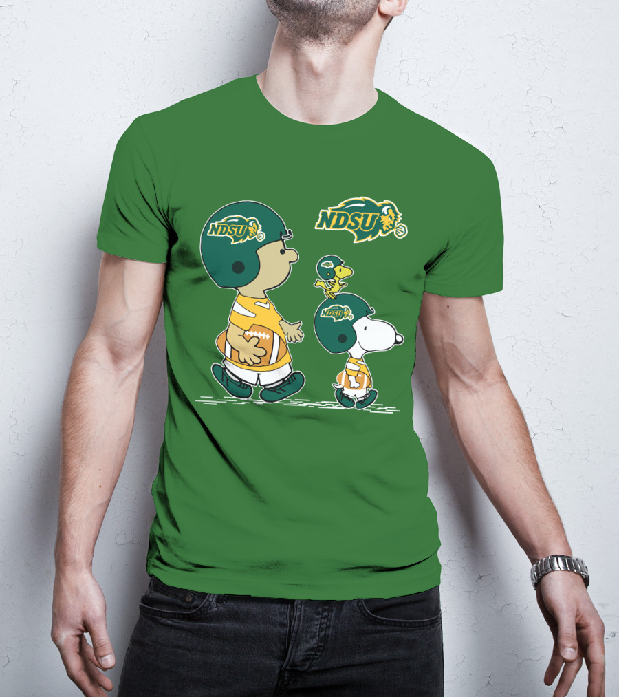 NDSU Snoopy And Woodstock Football Pee Wee Herman T-Shirt