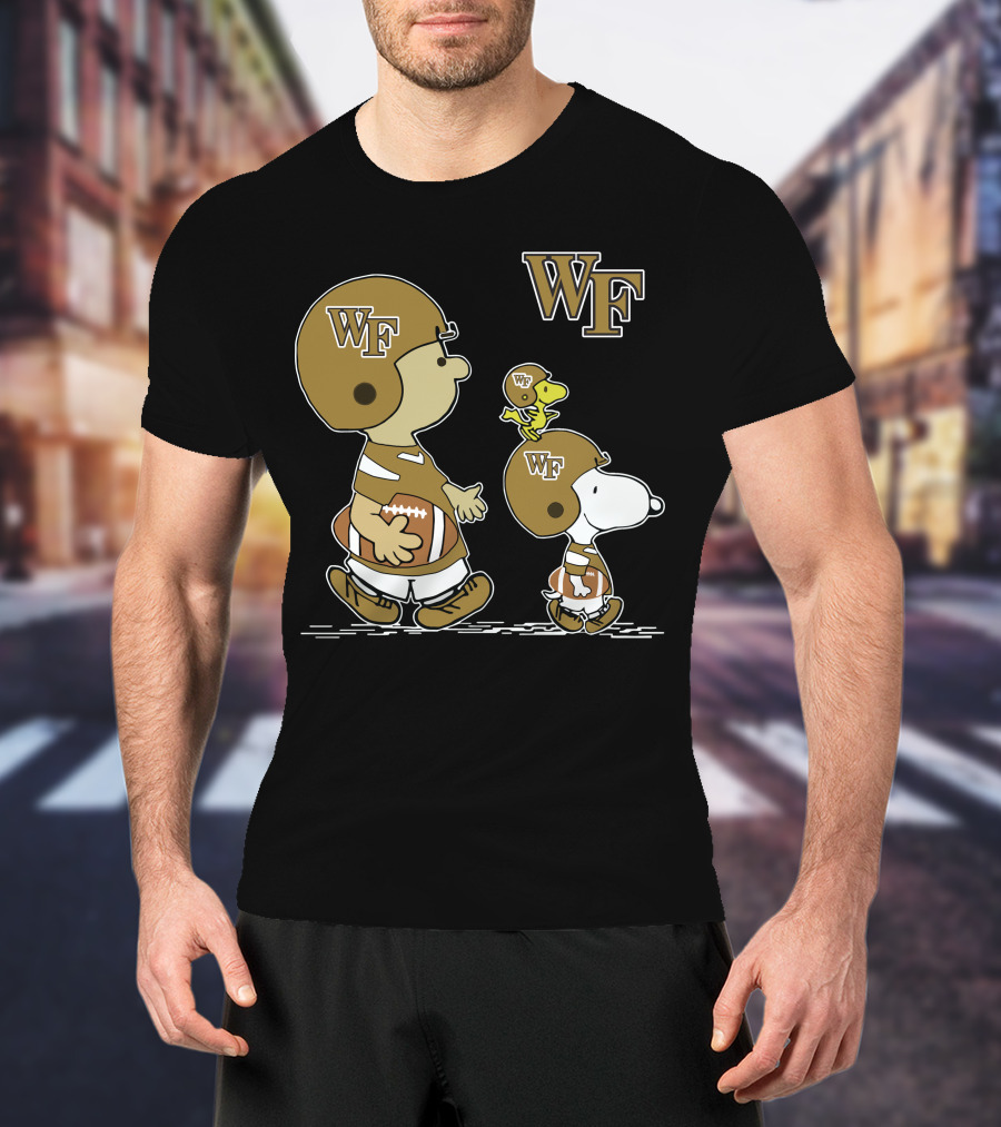 Wake Forest Demon Deacons Snoopy Woodstock T-Shirt