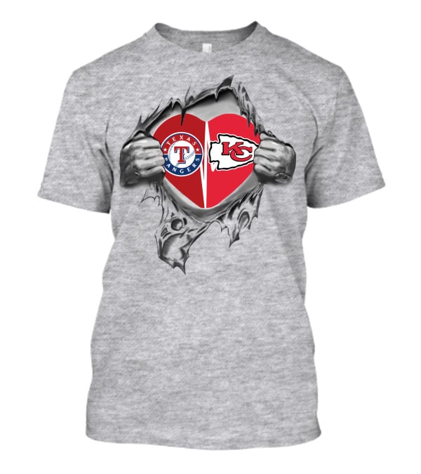 Texas Rangers Kansas City Chiefs Heartbreaking Loyalty T-Shirt
