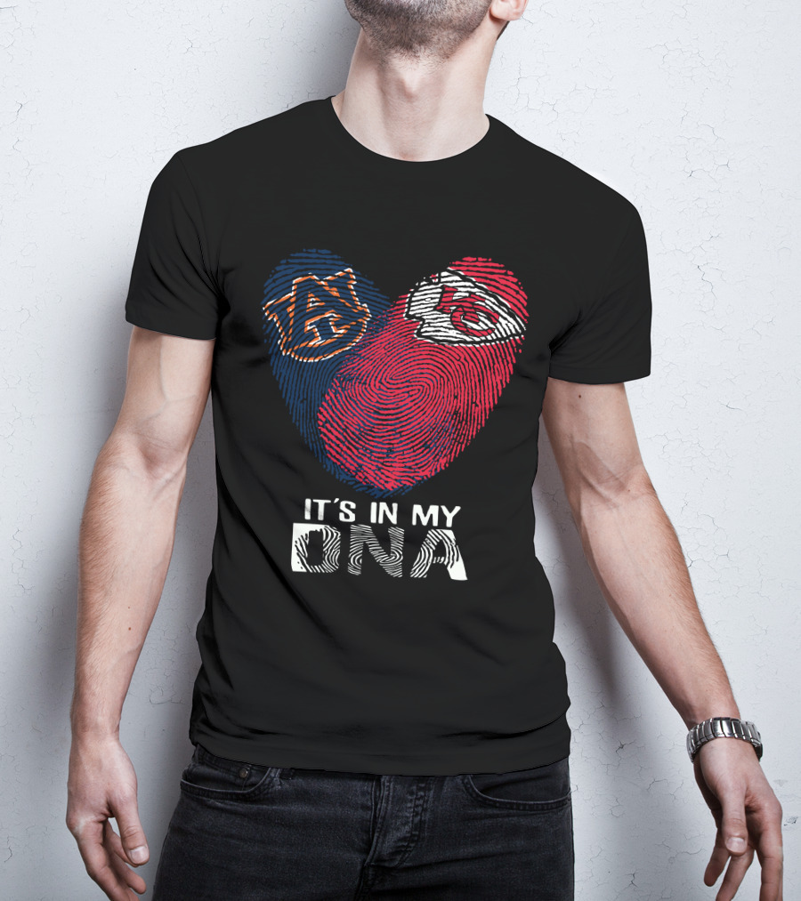 Auburn Tigers And Kansas City Chiefs It's In My DNA T-Shirt