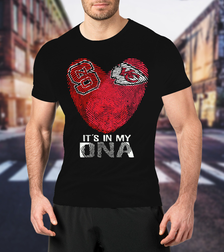 NC State Wolfpack And Kansas City Chiefs It's In My DNA T-Shirt