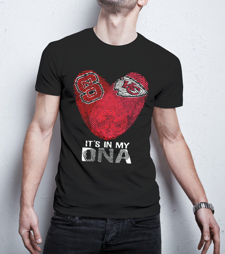 NC State Wolfpack And Kansas City Chiefs It's In My DNA T-Shirt