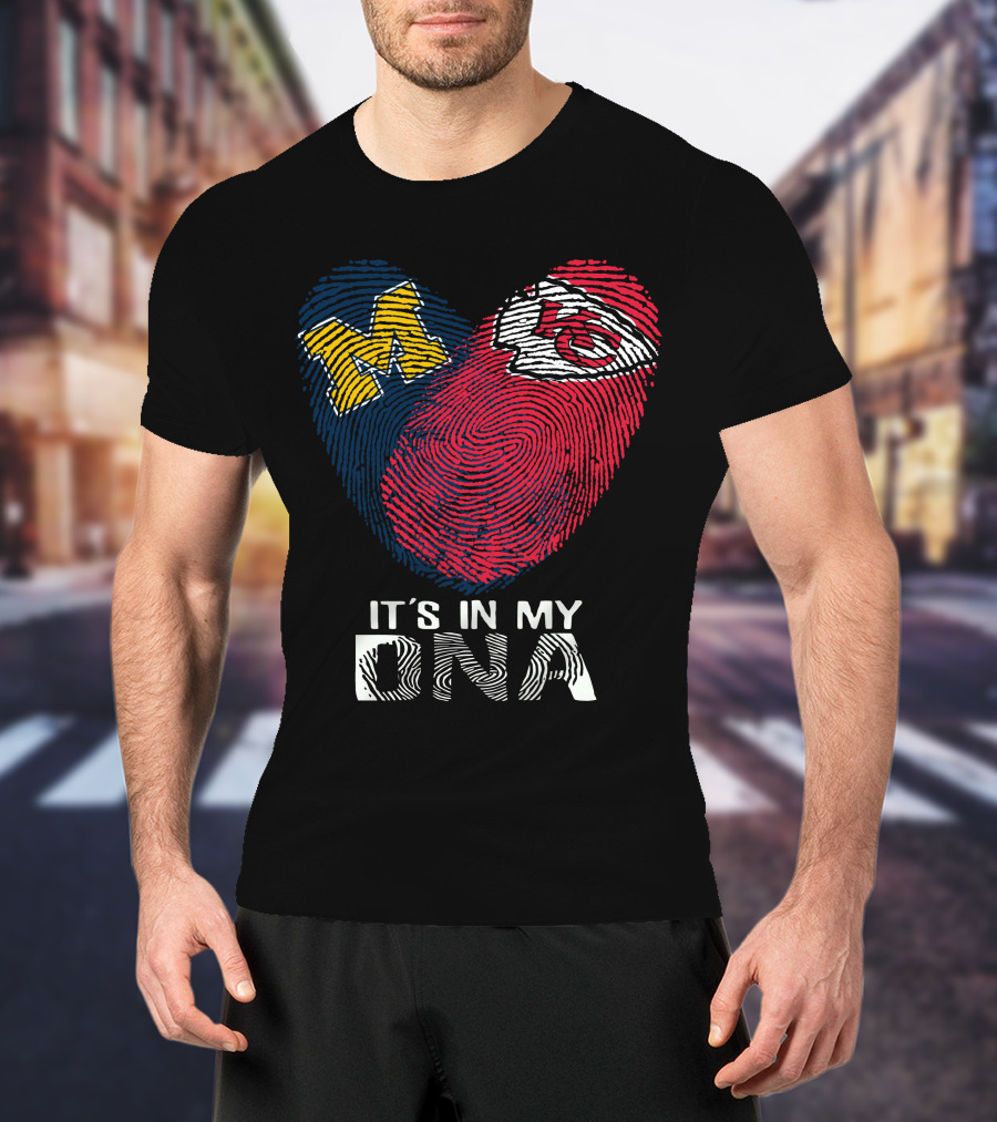 Wolverines M Chiefs KC It's In My DNA T-Shirt