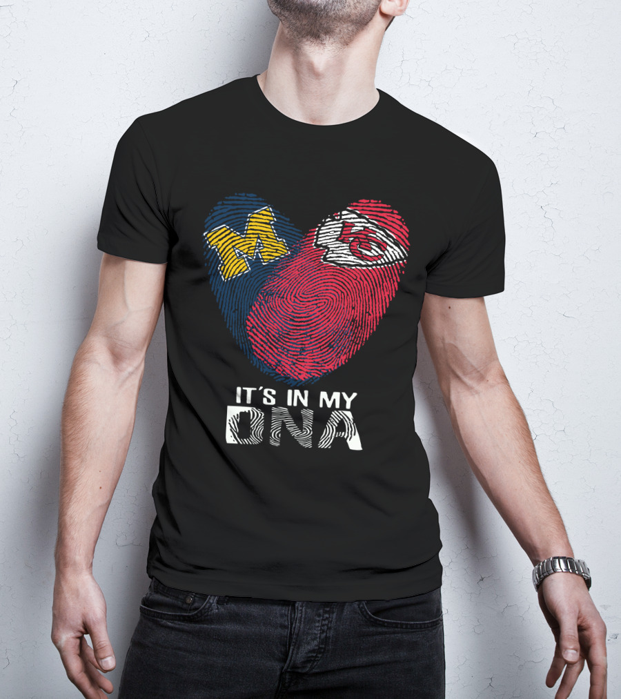 Wolverines M Chiefs KC It's In My DNA T-Shirt