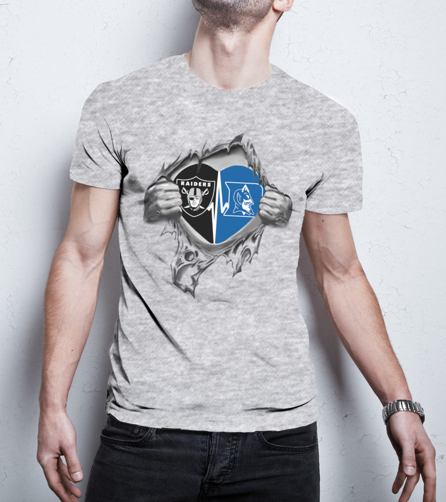 Raiders Duke Heartbeat Fusion Raiders Duke It's In My Heart T-Shirt