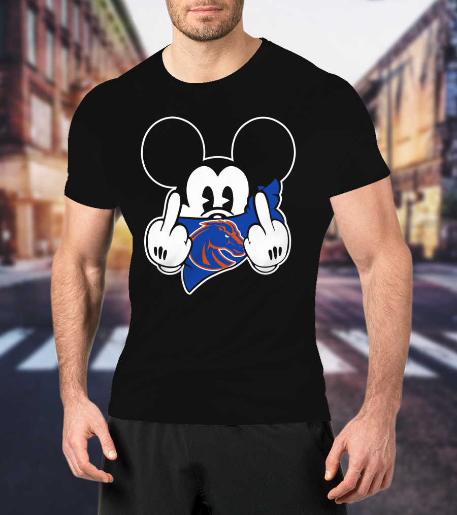 Boise State Broncos Mickey Ears Horse T-Shirt