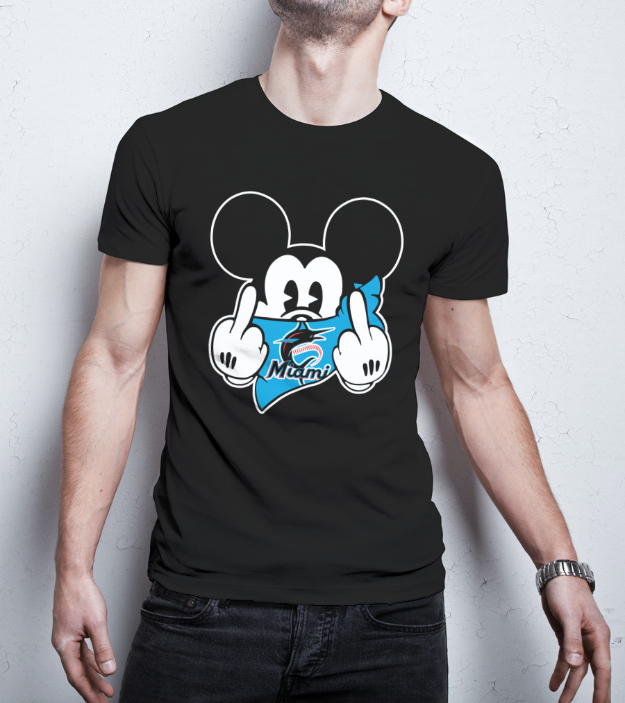 Miami Marlins Mickey Baseball T-Shirt