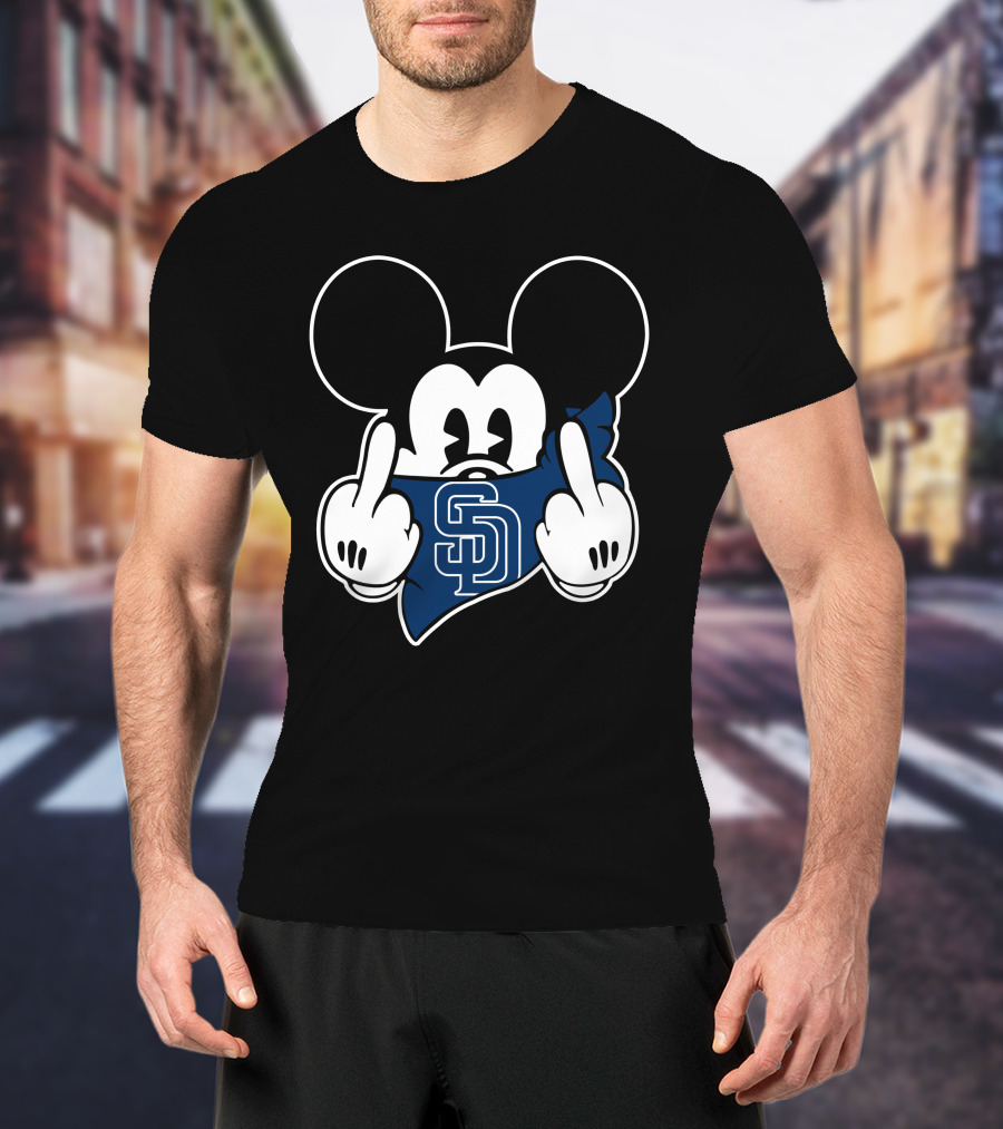 SD Padres Mickey Gesture T-Shirt