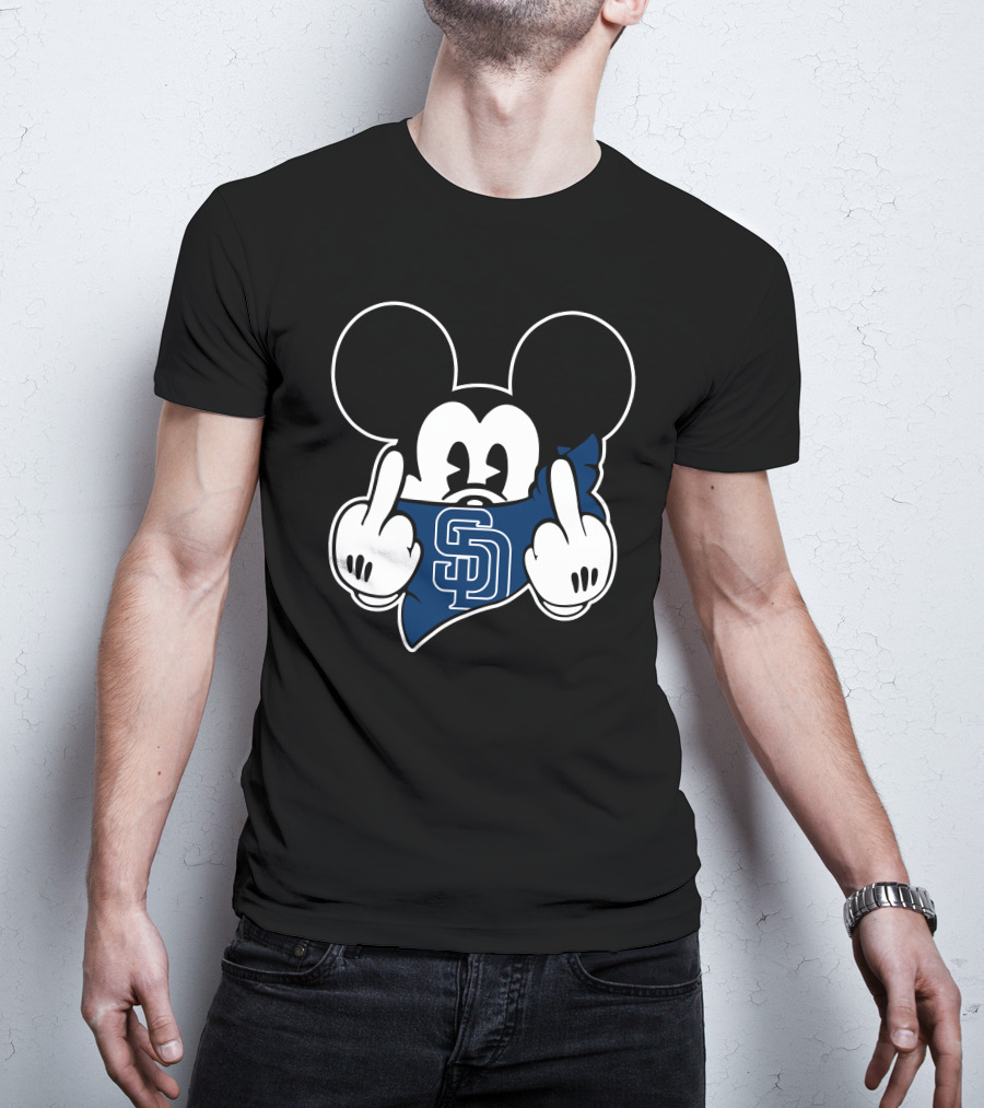 SD Padres Mickey Gesture T-Shirt