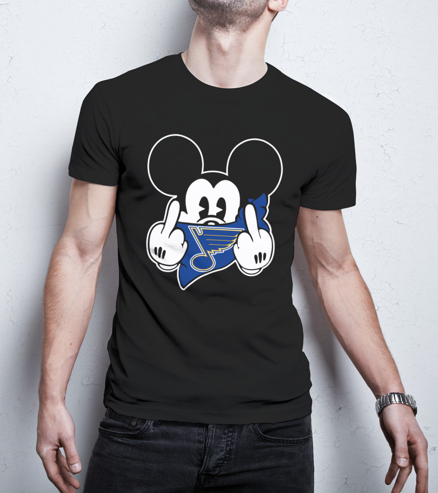 Mickey St. Louis Blues Gesture T-Shirt