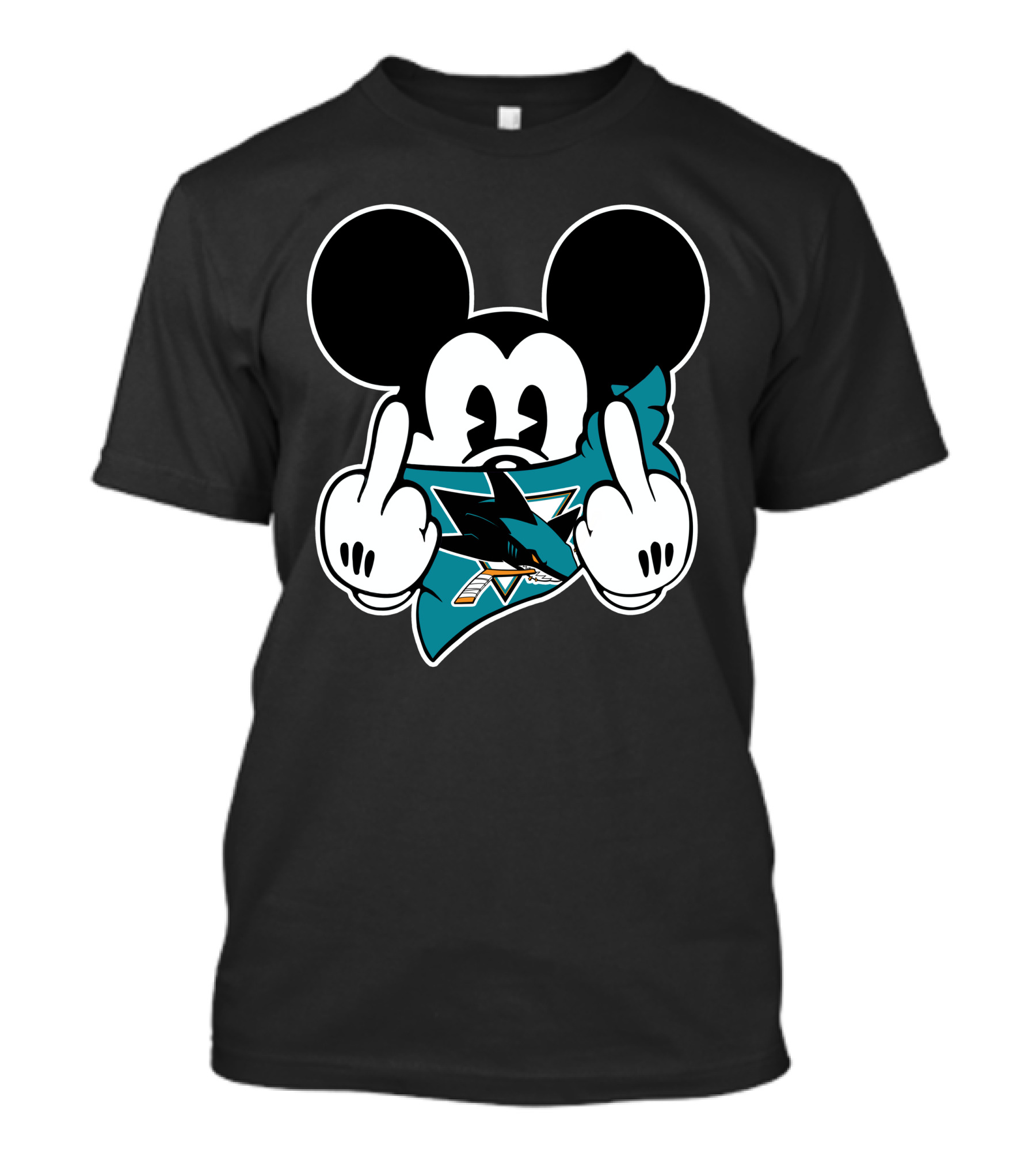 Mickey Shark Gesture San Jose T-Shirt