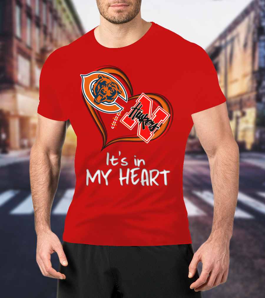 Bears Huskers It's In My Heart T-Shirt