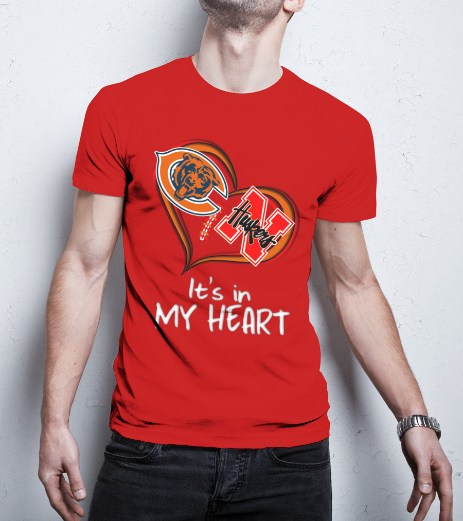 Bears Huskers It's In My Heart T-Shirt