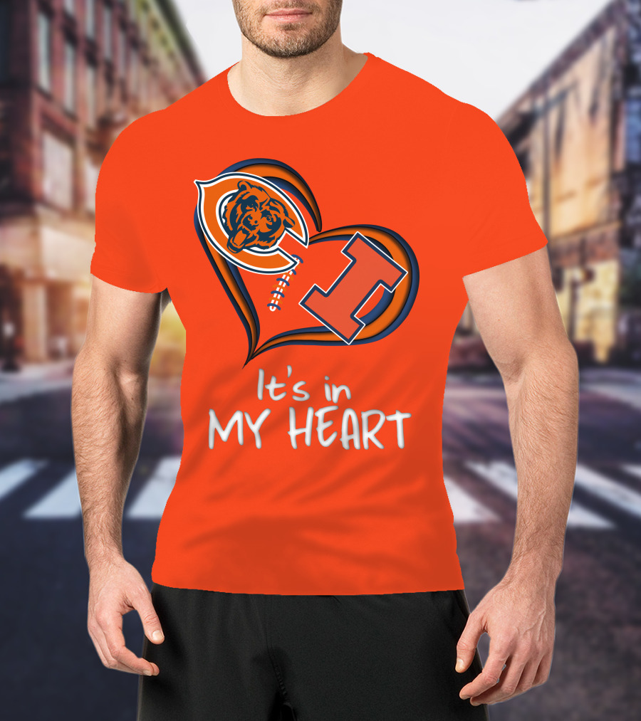 Bears Illinois It's In My Heart T-Shirt
