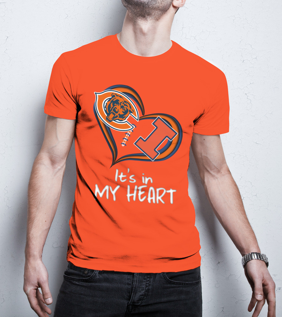 Bears Illinois It's In My Heart T-Shirt