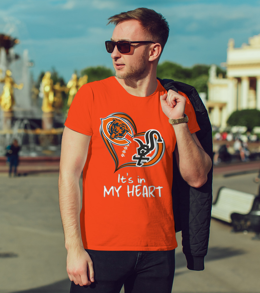 Bears White Sox It's In My Heart T-Shirt