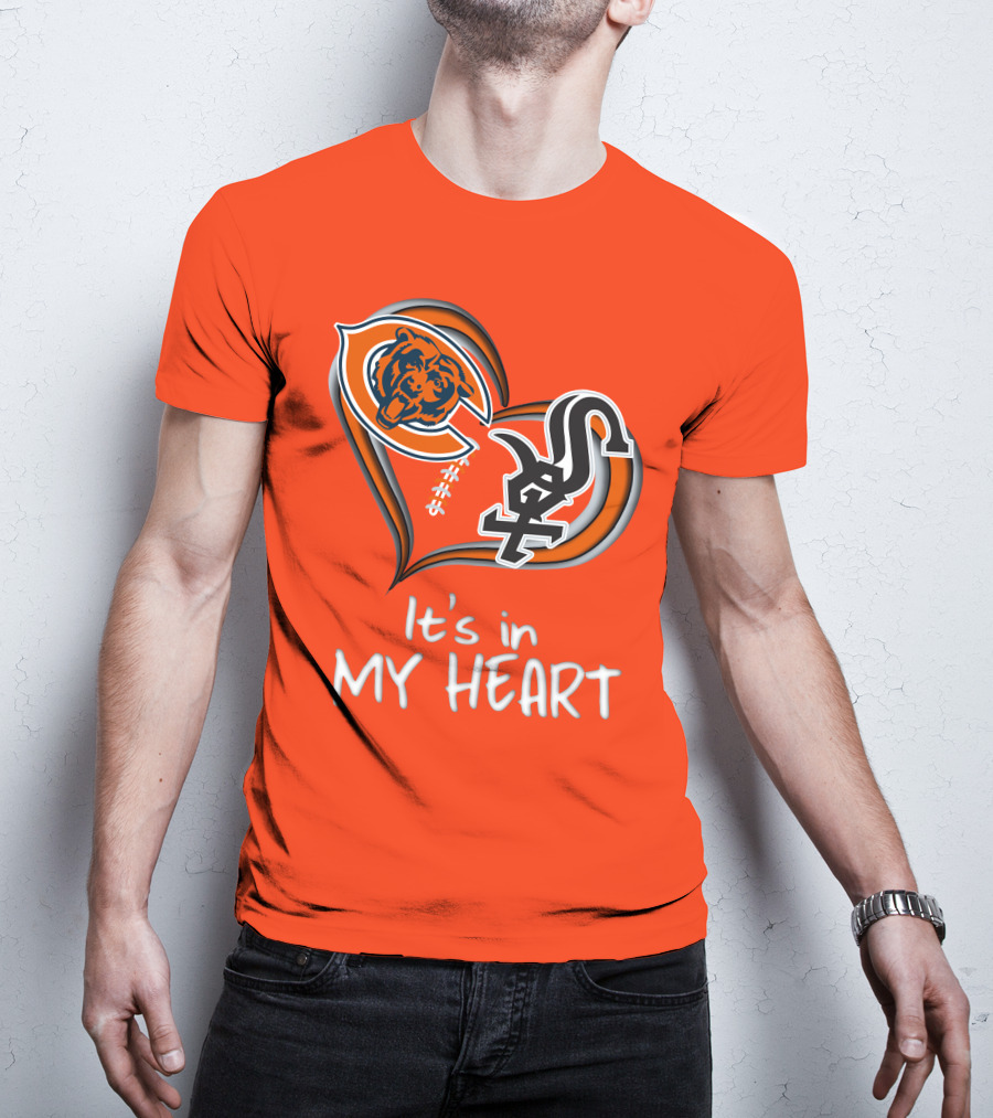 Bears White Sox It's In My Heart T-Shirt